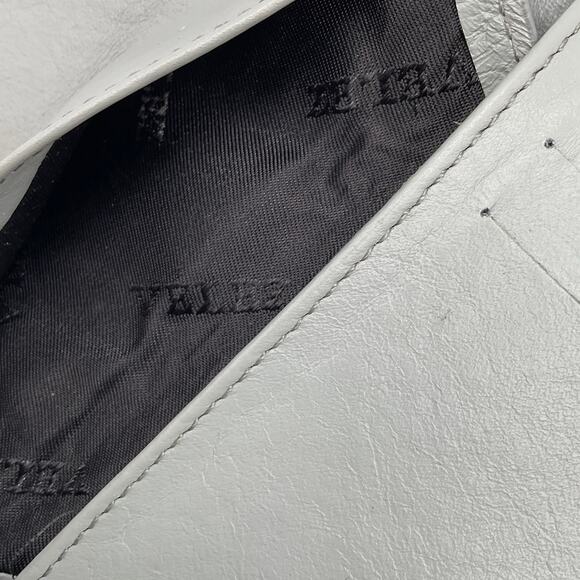 Velez Women's Tri-Fold Leather Wallet, Cracked Silver - Picture 8 of 11